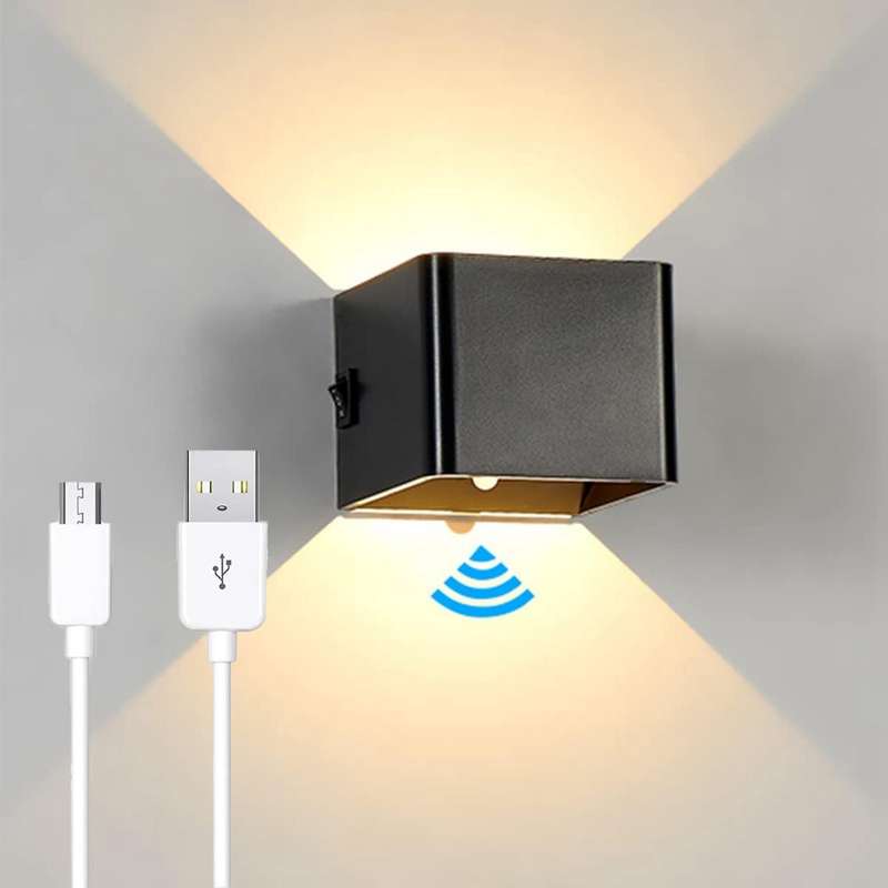 Battery Wall Light with Motion Sensor Indoor Led Wall Lamp