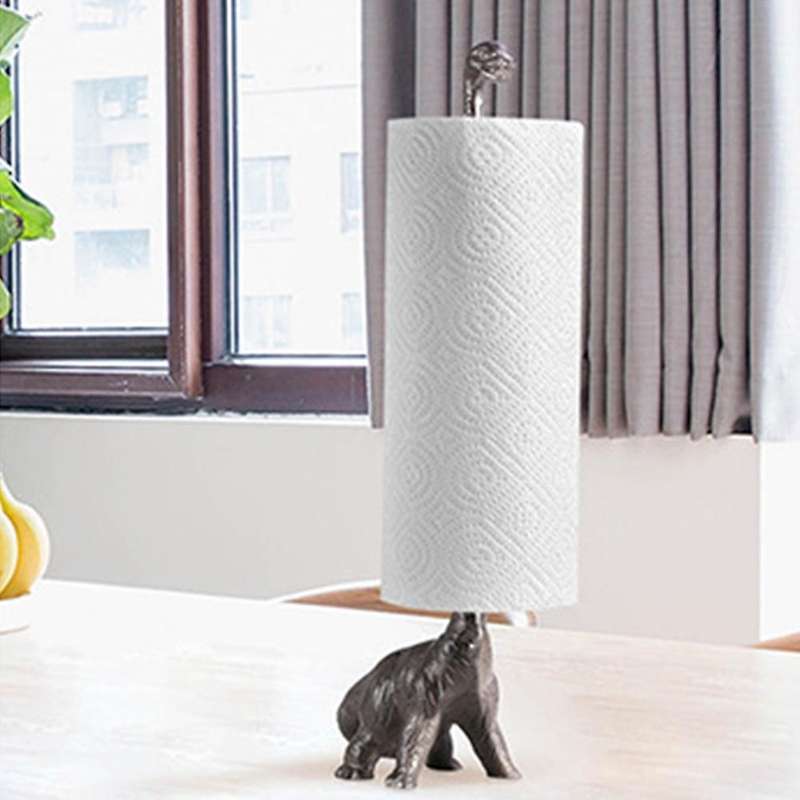 Dinosaur Paper Towel Holder Rustic Decor Home Decoration Accessories