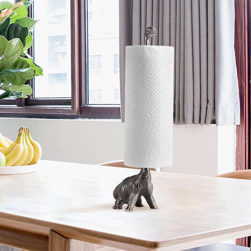 Dinosaur Paper Towel Holder Rustic Decor Home Decoration Accessories