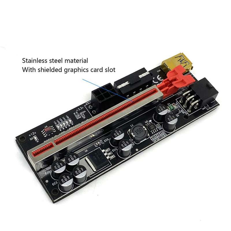 6pcs Ver009 Plus Sata Card Adapter with Led Light Usb 3.0 Cable