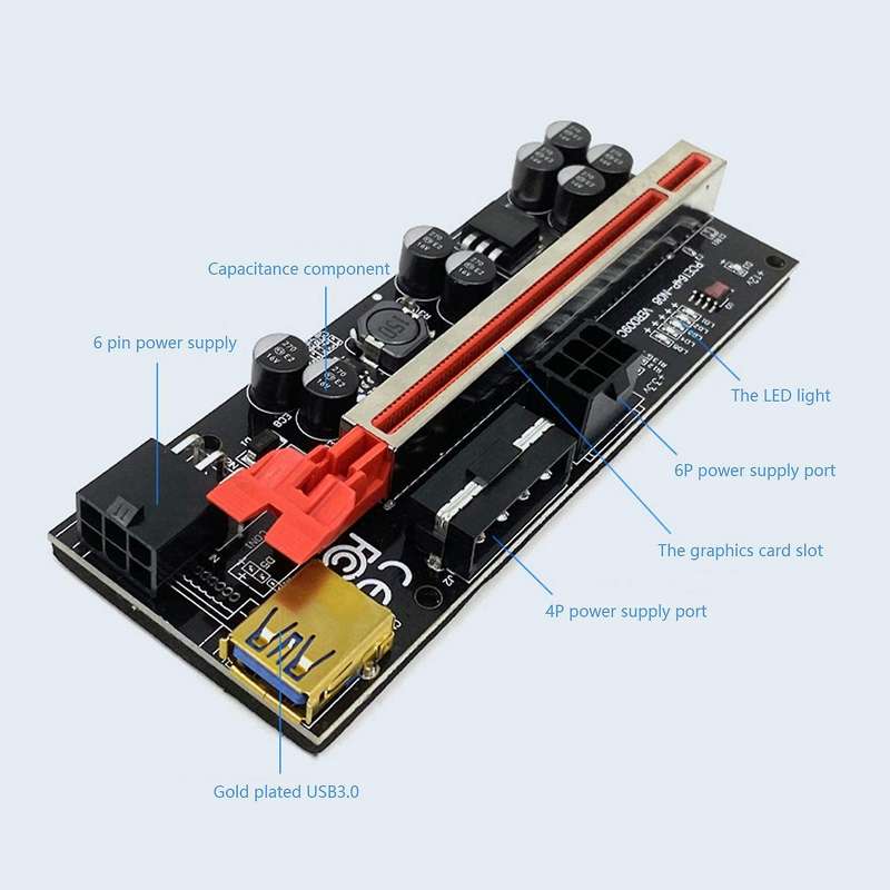 6pcs Ver009 Plus Sata Card Adapter with Led Light Usb 3.0 Cable