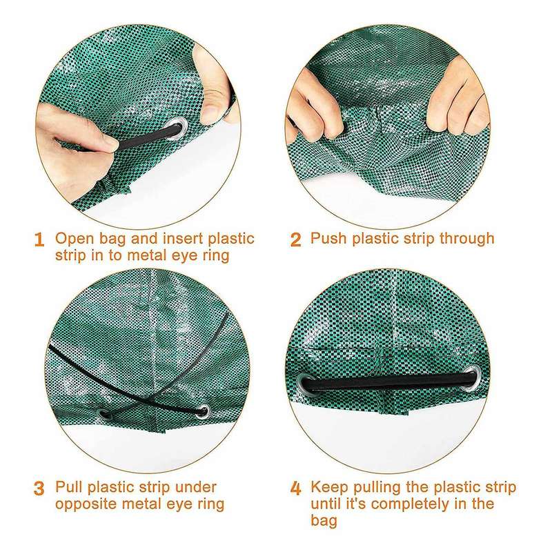 3- Pack 132 Gallons Yard Waste Bag,perfect for Garden Waste Or Debris