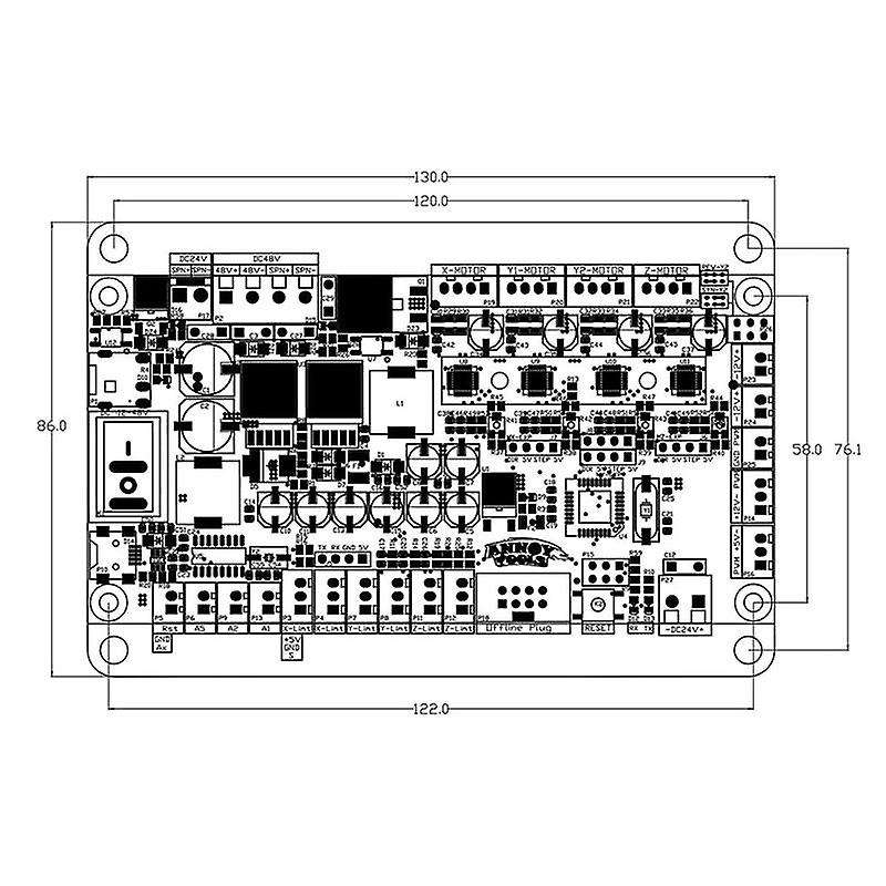 3axis Grbl 1.1f 32-bit Controller-control-board Stepper Motor