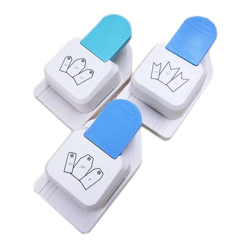 3 Pack 3 In 1 Bookmark Punch 1.5,2 Or 2.5 Inch for Diy Bookmarks,tags