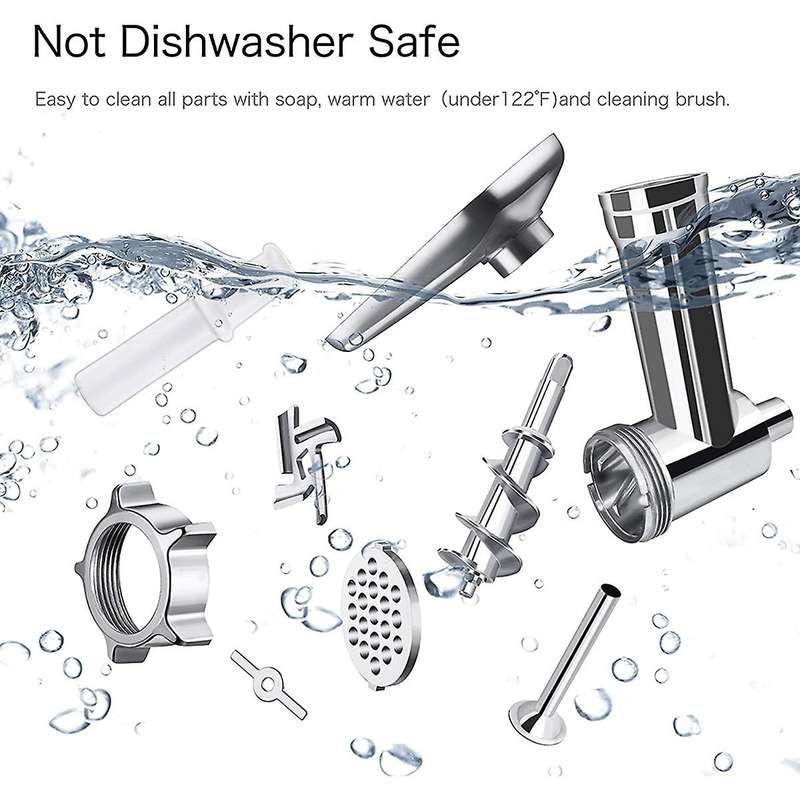 Food Grinder Attachment for Kitchenaid Stand Mixers 2 Stuffer Tubes