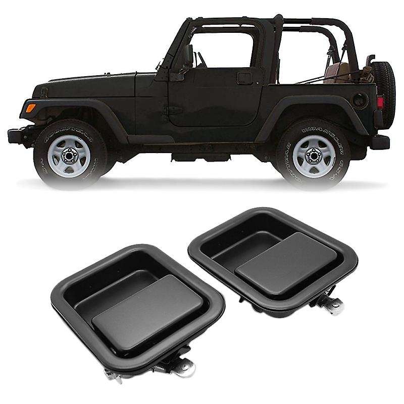 Metal Front Exterior Door Handle Set Full Door Type for Jeep Wrangler