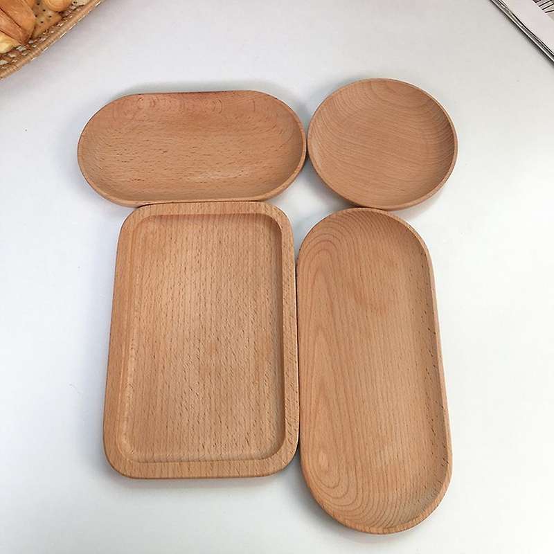 Japanese Style Wooden Tray Cafe Dessert Tray Cake Tray 10x23cm