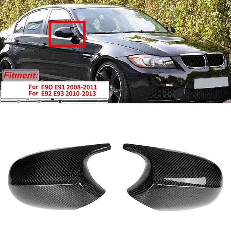 Carbon Fiber Mirror Cover for -bmw 1 Series 3 Series E81 E82 E87 E90