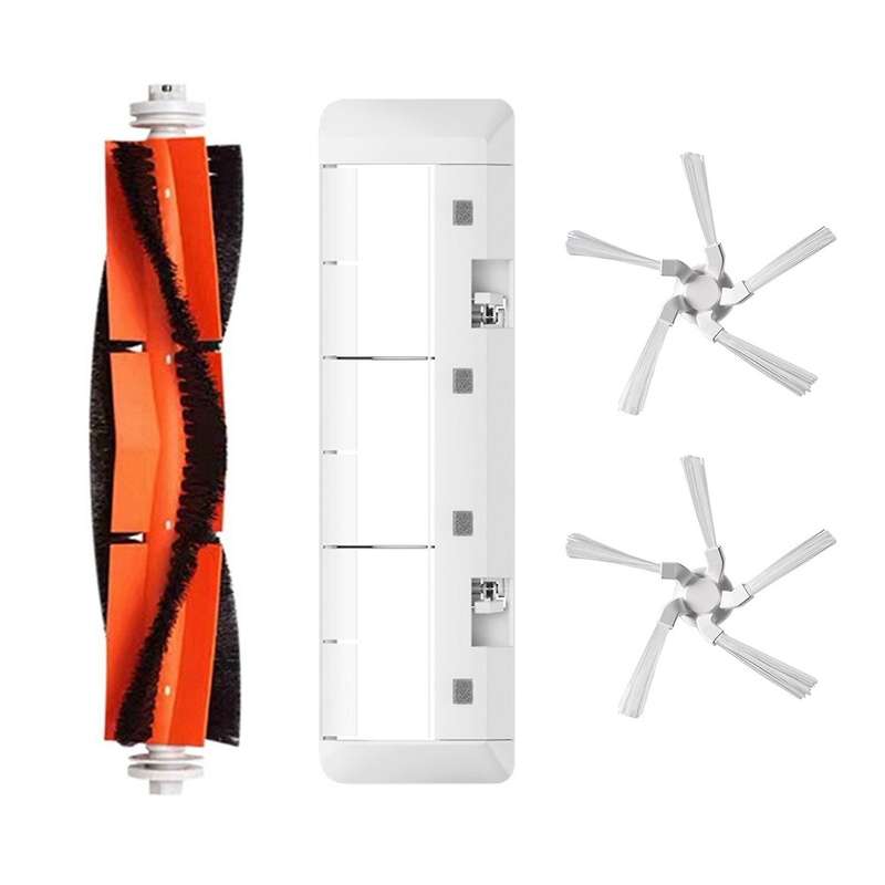 4pcs for Xiaomi Dreame W10 Robotic Main Side Main Roller Brush Cover