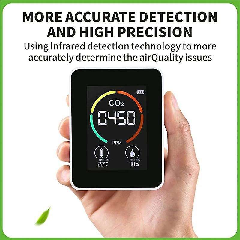 3x Temperature & Humidity Meter,air Quality Monitor,co2 Detector,a