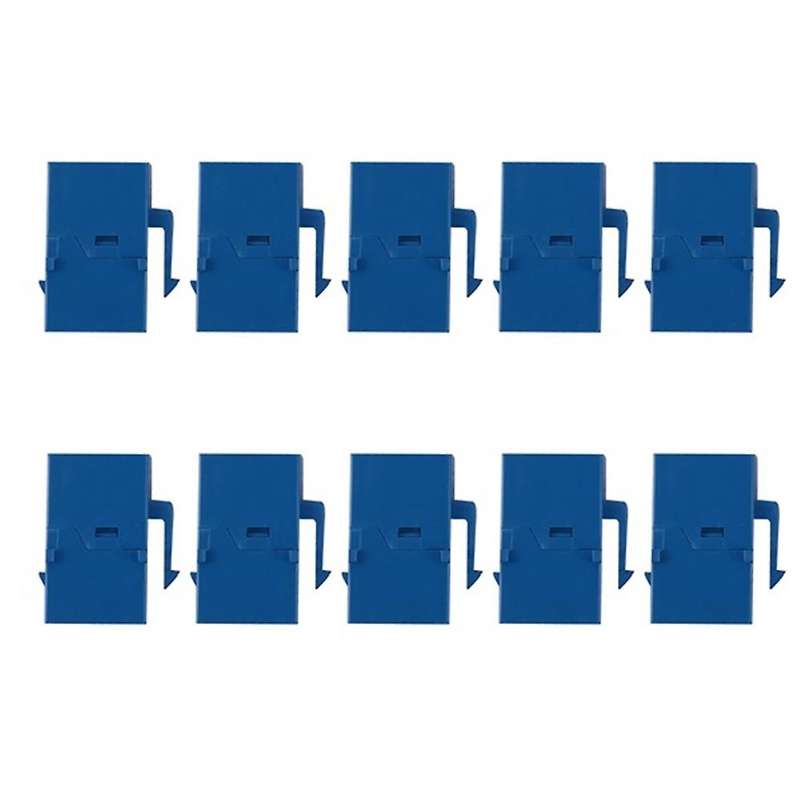 100pcs Rj45 Connector Keystone Jack Cat6 Extension Adapter,blue