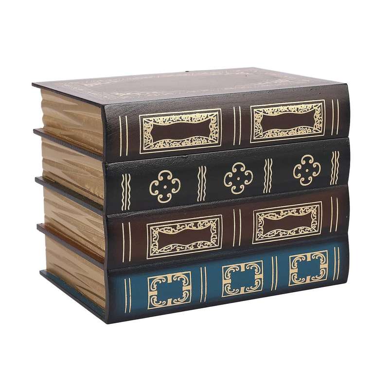 False Book Box Vintage Storage Props Book Jewelry Storage Decorative
