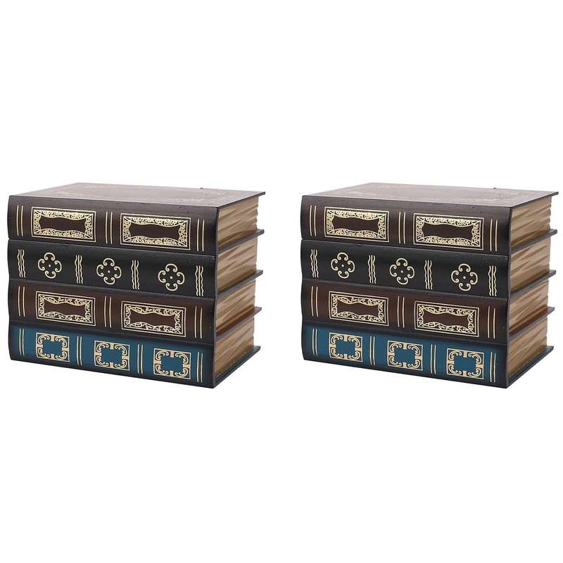 False Book Box Vintage Storage Props Book Jewelry Storage Decorative