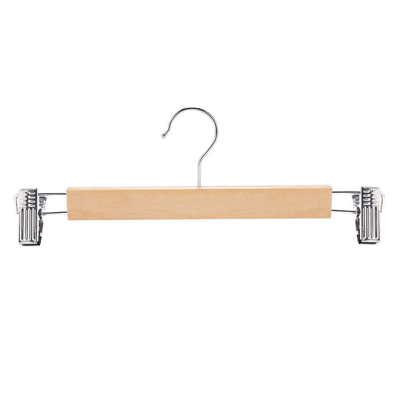 Wooden Skirt Hangers (pack Of 20) Non-slip,360 Degree Swivel Hook