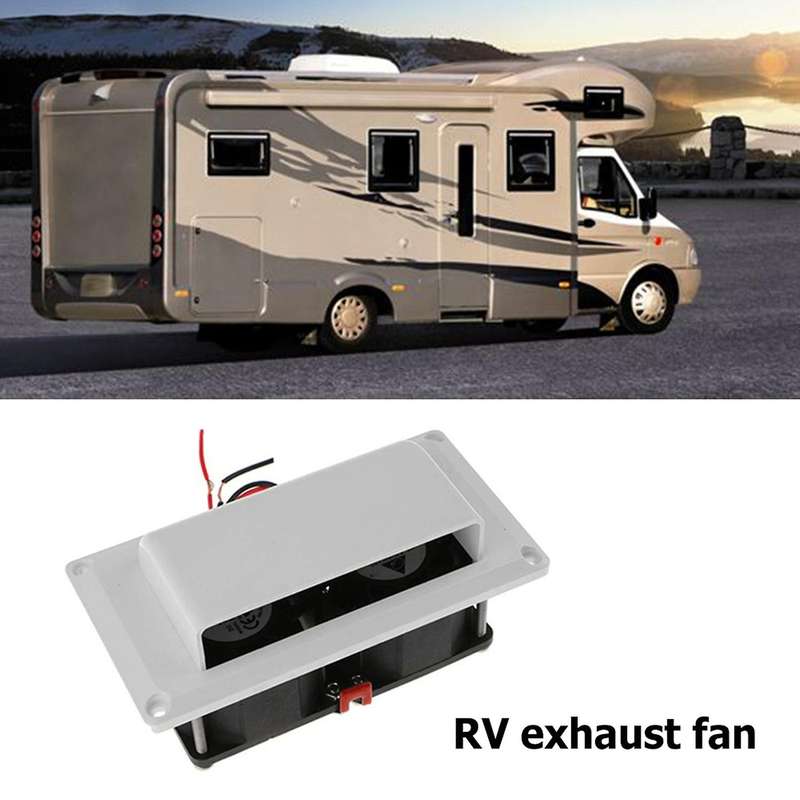 Side Air Vent Ventilation Exhaust Fan 25w for Tytxrv Caravan White