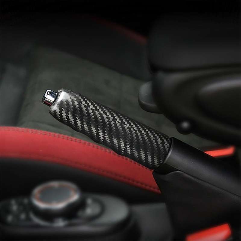 Carbon Fiber Interior Car Hand Brake Grip Cover Handbrake Trim