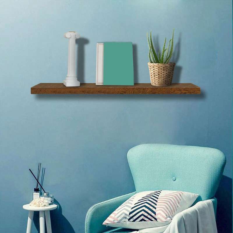 3 Pcs Wood Wall Hanging Shelf with Brackets for Storage - Retro