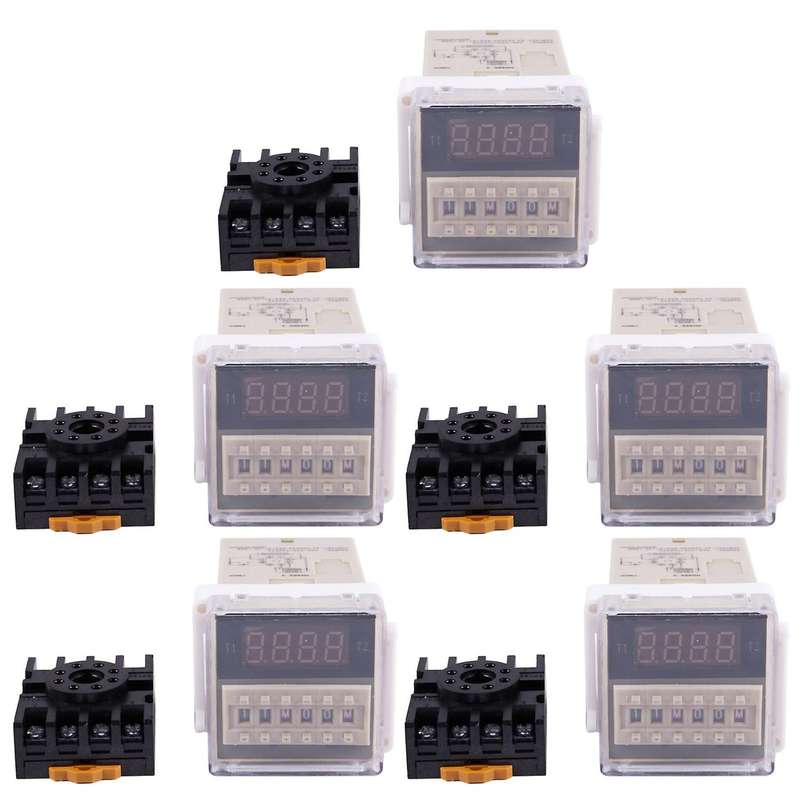 5x Ac 220v 5a Programmable Double Delay Relay Device Tool