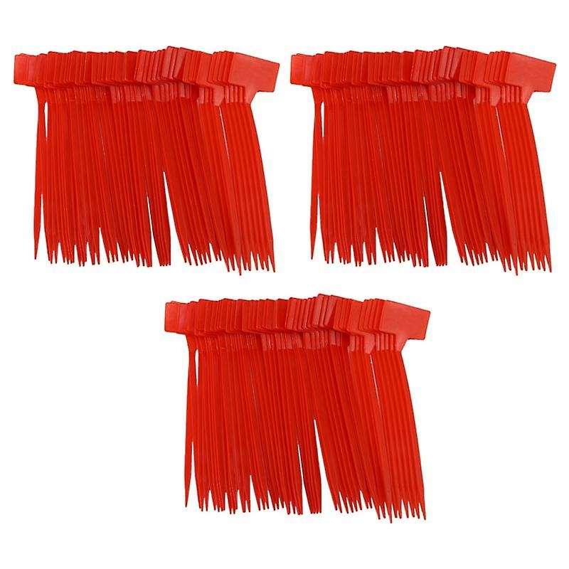 Gardens Planting Tools 150 Pcs Bonsai Plastic Labels Garden Red