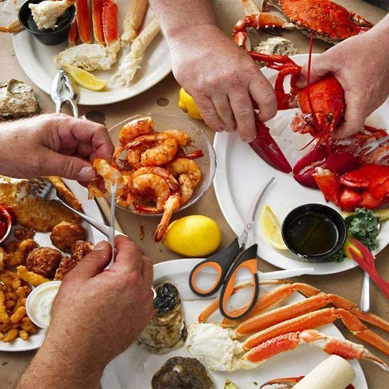 Seafood Tool Kit,crab Leg Cracker and Forks Cracker Shellfish Sheller