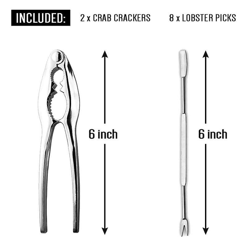 Seafood Tool Kit,crab Leg Cracker and Forks Cracker Shellfish Sheller