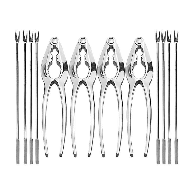 Seafood Tool Kit,crab Leg Cracker and Forks Cracker Shellfish Sheller