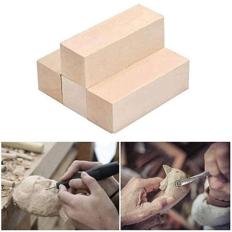 8x Large Carving Wood Blocks Whittling Wood Blocks for Beginners