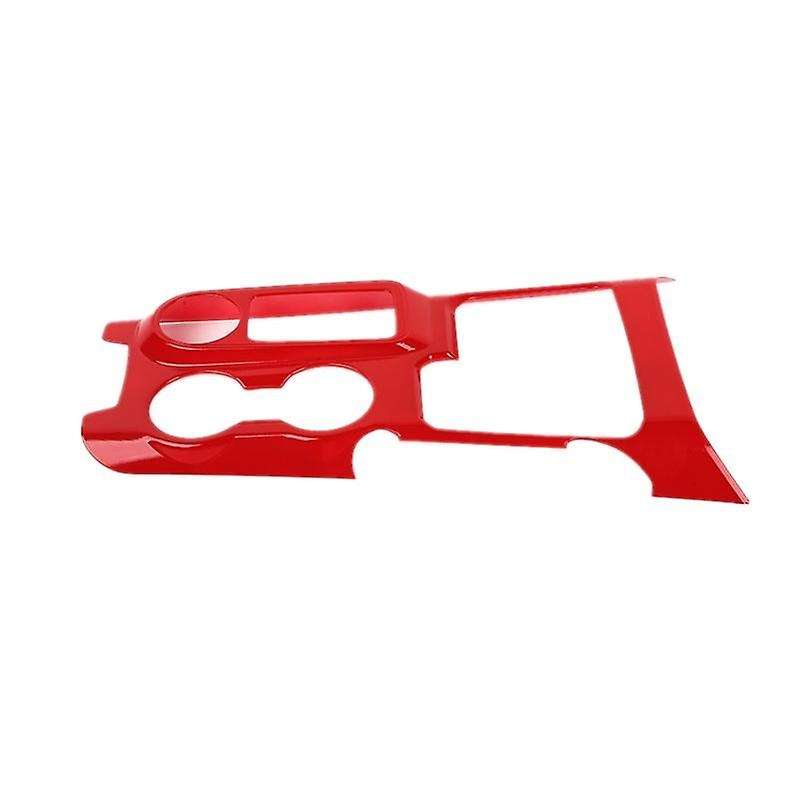 Center Console Gear Shift Panel Cover Trim Frame Decor, Red