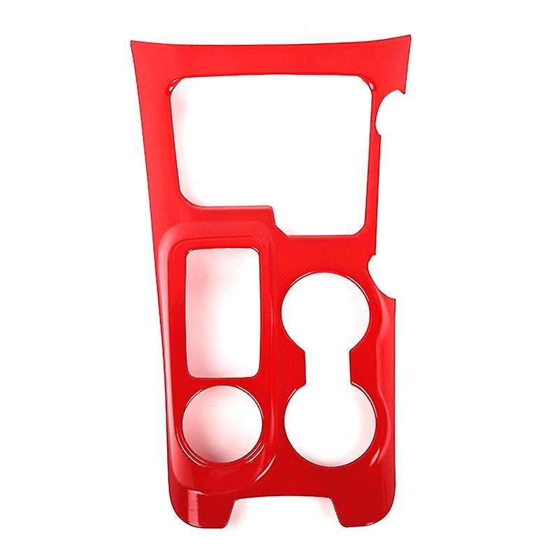 Center Console Gear Shift Panel Cover Trim Frame Decor, Red