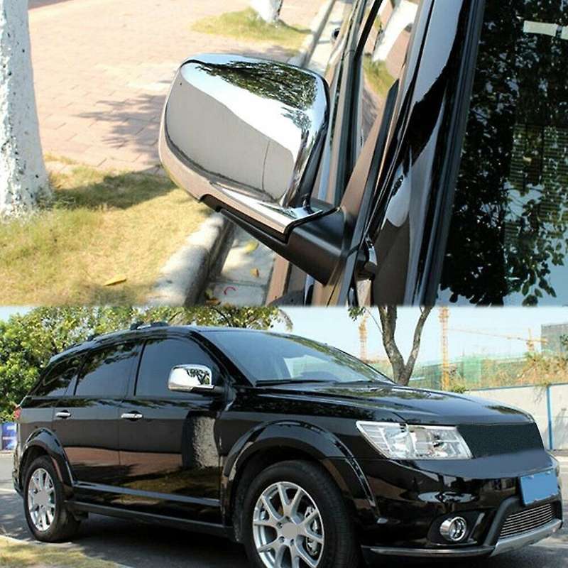 2x Side Door Rearview Mirror Cover for Dodge Journey Fiat Freemont