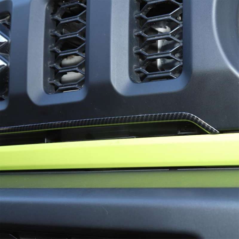 Front Mesh Grill Trim for Suzuki Jimny 2019-2022, Abs Carbon Fiber