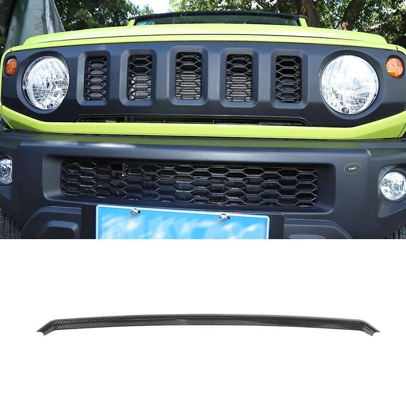 Front Mesh Grill Trim for Suzuki Jimny 2019-2022, Abs Carbon Fiber