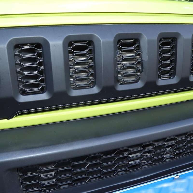 Front Mesh Grill Trim for Suzuki Jimny 2019-2022, Abs Carbon Fiber