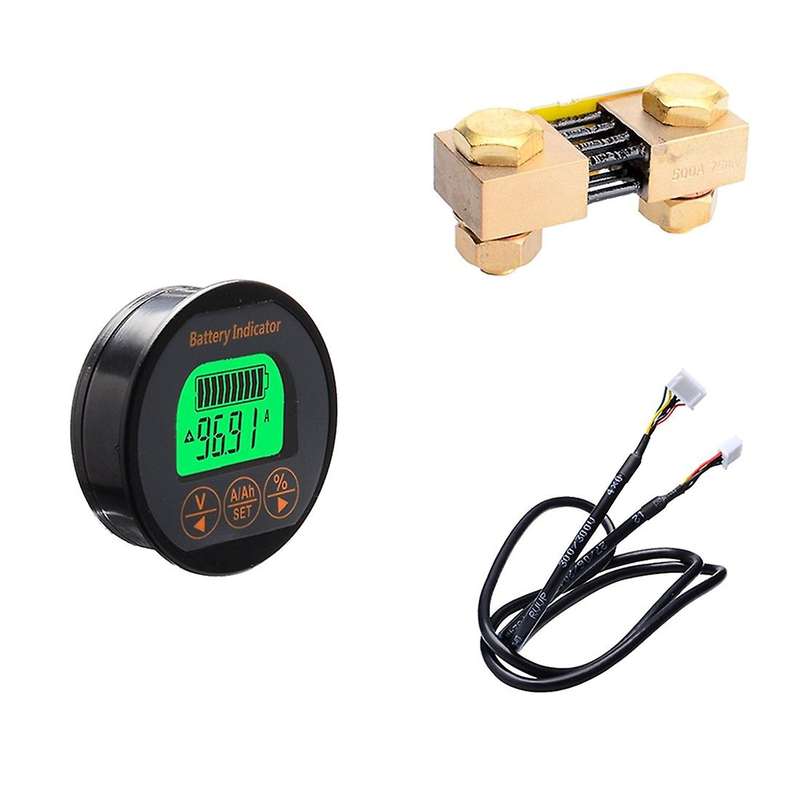 Dc 8-80v 100a Tr16 Coulomb Counter Meter Battery Capacity Indicator