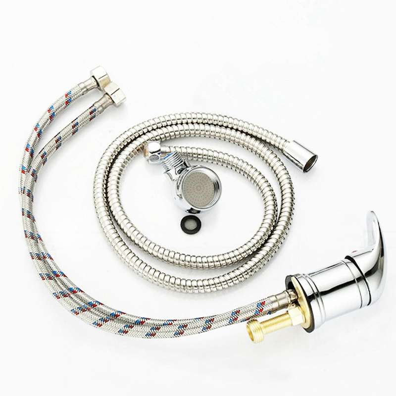 Single Wide Tap Bath Sink Head Hose Push On Mixer Hairdresser Pet