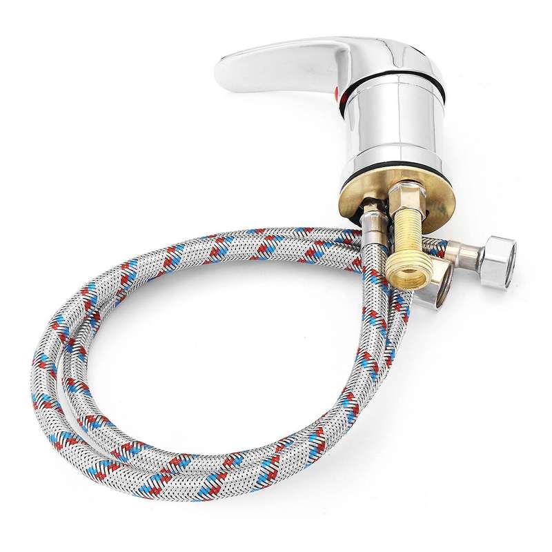 Single Wide Tap Bath Sink Head Hose Push On Mixer Hairdresser Pet
