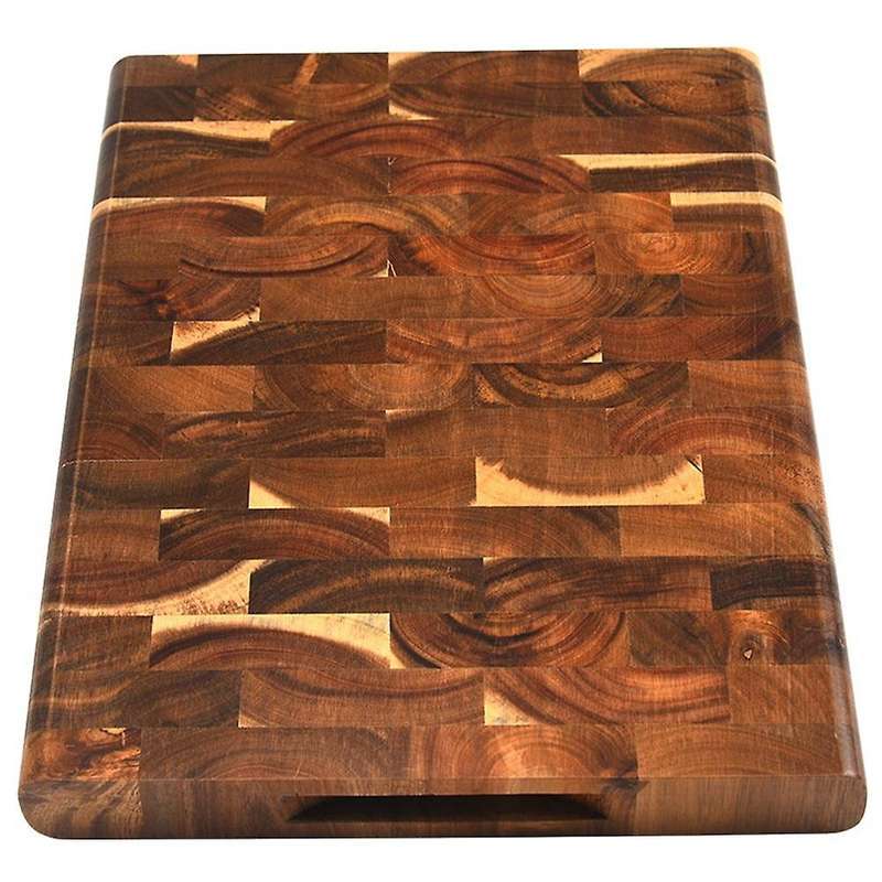 Thick Acacia Wood Cutting Board 30x30x3cm Reversible