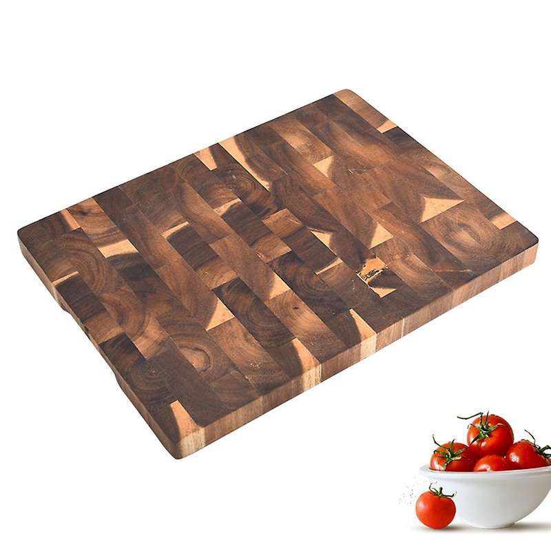Thick Acacia Wood Cutting Board 30x30x3cm Reversible