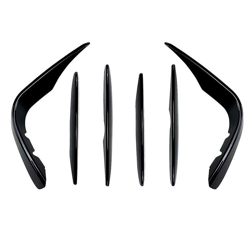 Front Bumper Spoiler Splitter Cover for Mercedes-benz Black