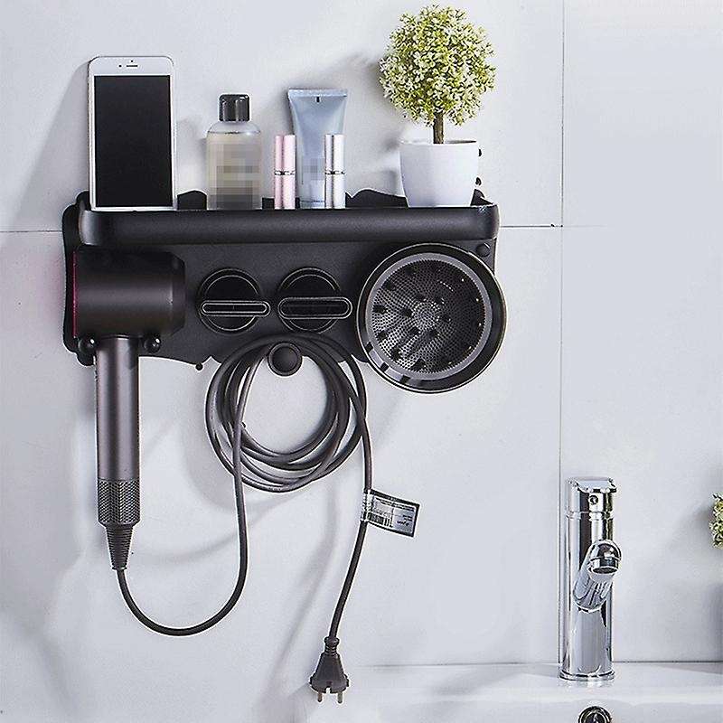 Hair Dryer Wall Mount Holder for Dyson Supersonic Hair Dryer,black