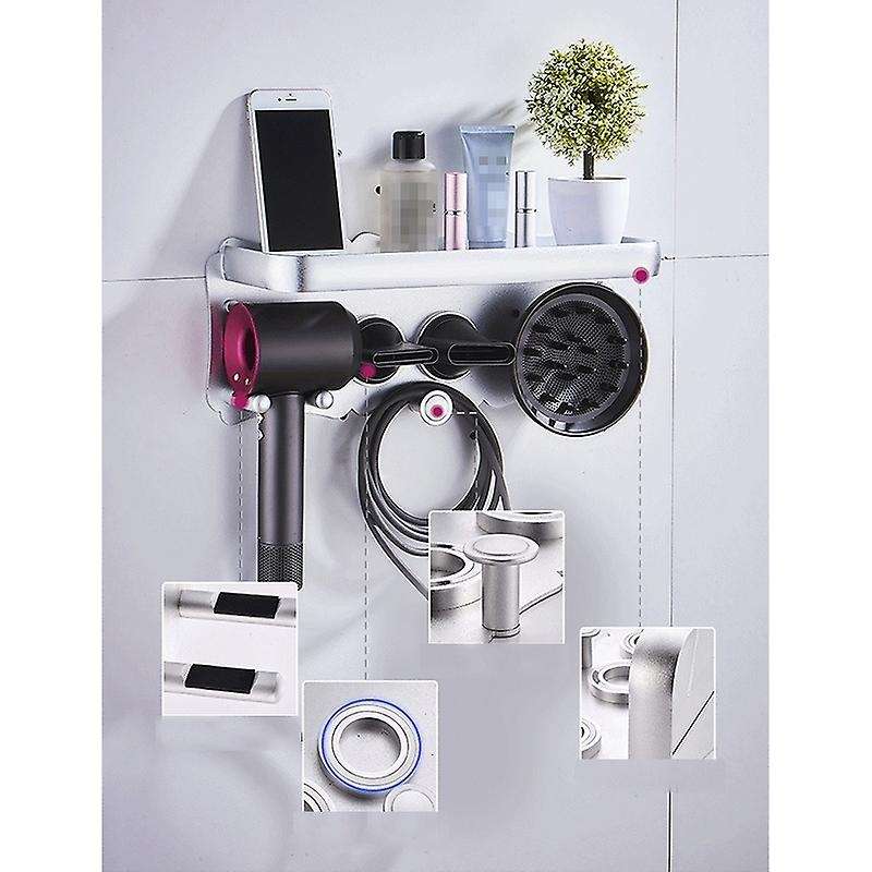 Hair Dryer Wall Mount Holder for Dyson Supersonic Hair Dryer,black