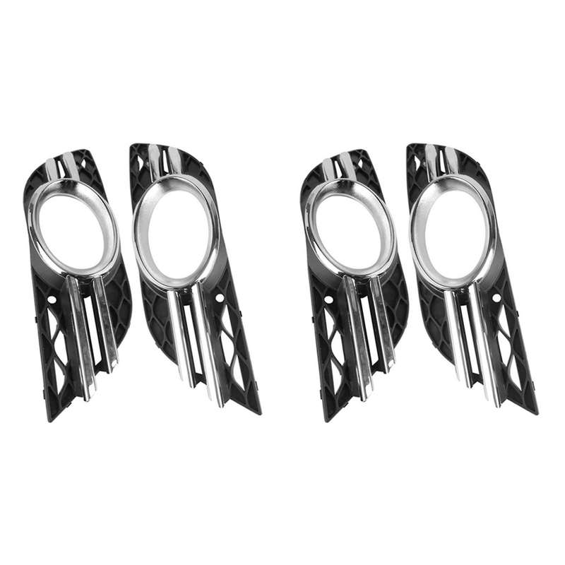 Car Front Fog Light Grill Chrome Trim Cover Set for Mercedes-benz
