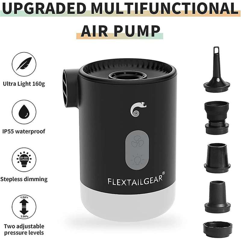 Flextailgear Portable Air Pump Mp2 Pro Wireless Electric,black