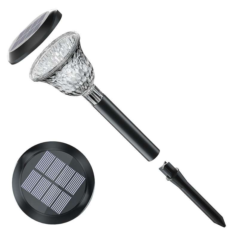 4pcs Solar Outdoor Lawn Floor Light and Shadow Lamp Ground Inserting