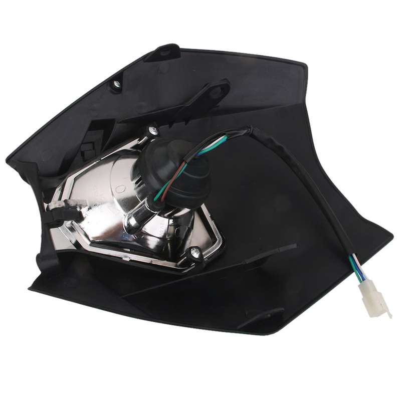 Tete De Fourche Plaque Phare De Moto Route Enduro Universel - Noir