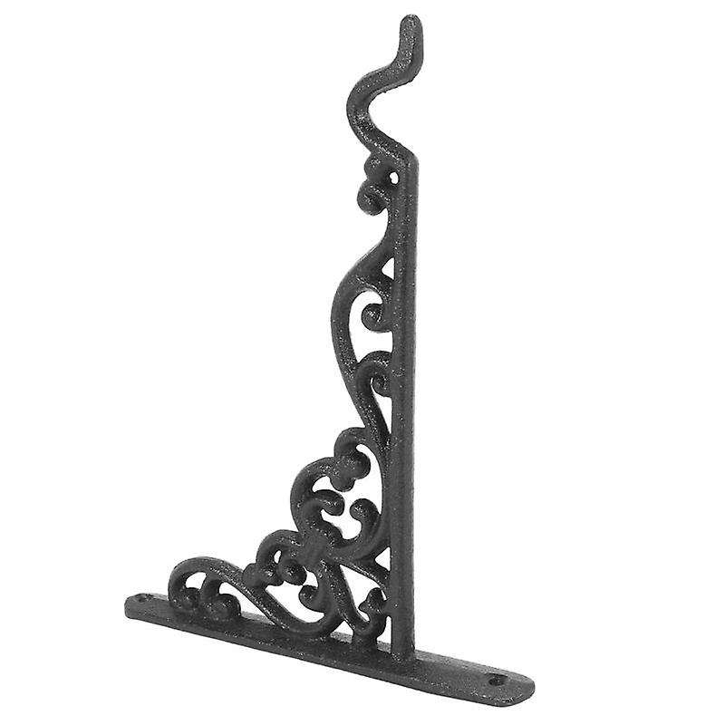 3x Cast Iron Hook Flower Pots Basket Hanger Bracket with Screw