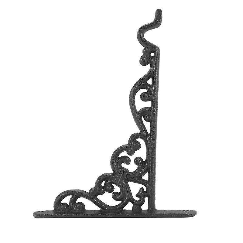 3x Cast Iron Hook Flower Pots Basket Hanger Bracket with Screw