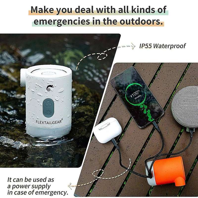 Flextailgear Portable Air Pump Mp2 Pro Wireless Electric Air,white
