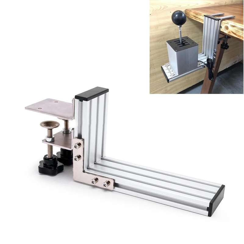 Racing Game H Gear Shifter Fixture Clamp Mounting Bracket