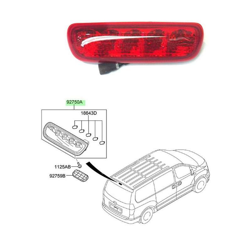 Third Brake Light for Hyundai H-1 I800 Wing Starex H1 Led Signal Lamp